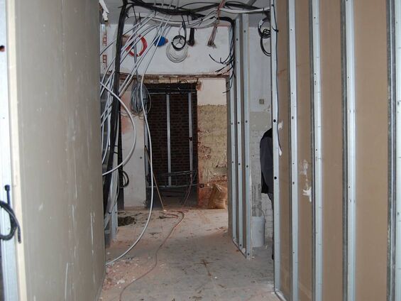 Electricité en cours d'installation