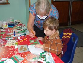 Atelier des cartes de Noël